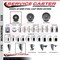 Service Caster 3'' Semi Steel Wheel Swivel 3/4'' Expanding Stem Caster SCC-EX20S315-SSR-34 - alternate 2